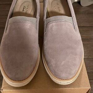 Clark’s suede shoes